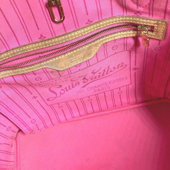 LOUIS VUITTON M48613 Monogram Rose Neverfull MM Shoulder Bag Tote Bag - Picture 11 of 12